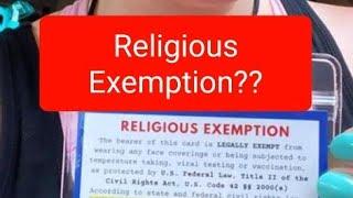 Religious Exemption..BEWARE