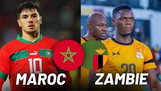 MAROC VS ZAMBIE Match important lavant match
