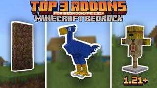 TOP 3 MUST HAVE ADDON for Minecraft PEBedrock 1.21.20+