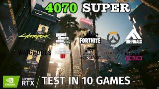 RTX 4070 SUPER - Test in 10 Games  i7-14700K  1440p  DLSS 3.0