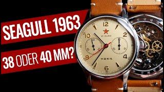 SEAGULL 1963  38 oder 40 mm? Welche Größe passt zu Deinem Handgelenk?