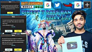 How to ban Bgmi id for 7 days Direct  bgmi 7 day ban trick  how to get 7 days ban in bgmi 3.3 