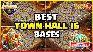 NEW TOWN HALL 16 BASE WITH TH16 BASE LINK  TOP 10 TH16 WARLEGENDCWL BASE - Clash of Clans