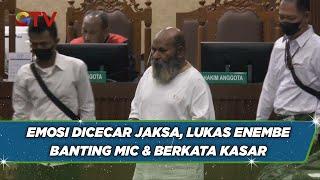 Emosi Dicecar Jaksa Lukas Enembe Banting Mic di Sidang - BIM 0409