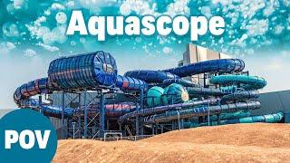 Aquascope - Futuroscopes New Indoor Water Park  Water Slides GoPro POV