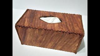 How To Make Tissue Box  kotak tisu  صناديق الأنسجة  টিস্যু বক্স