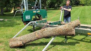 Sawmilling FAIL Part 1 - Loading an Oddly Shaped Log