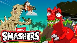 Peregrinos VS Dinosaurios + Compilación De Videos   @Smashers En Español Caricaturas para niños