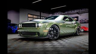 2021 Dodge Challenger Scat Pack Widebody TA Only 7K miles 6 Speed Manual F8 Green Paint