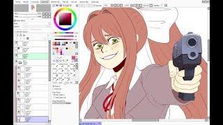 【Doki Doki Literature Club】Just Monika【Speedpaint】