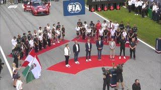 A minutes silence for Dilano van t Hoff at the Austrian Grand Prix