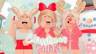 Aesthetic Christmas outfits  links + codes ROBLOX