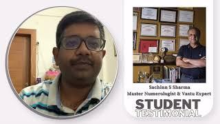 Students Testimonial - Advanced Predictive Professional Numerology Course  Sachinn S Sharma