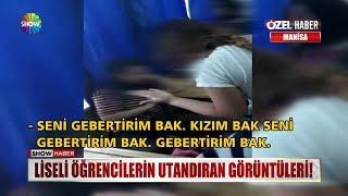 Liseli öğrencilerin utandıran görüntüleri