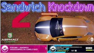 Asphalt 9 - Perform Sandwich Knockdown  How to Perform Sandwich Knockdown in Asphalt 9  Episode-5