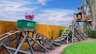 Dad Builds Backyard Roller Coaster