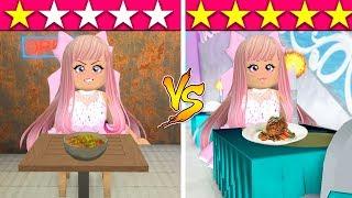 I Went To The WORST And The BEST REVIEWED Restaurants In Roblox