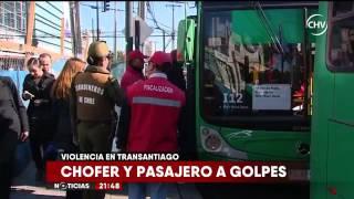 Pasajero protagoniza pelea con chofer de Transantiago en San Ramon   CHV Noticias