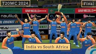 India vs South Africa Final  T20WC in Quick Play  T20WC 2024  Real Cricket 24