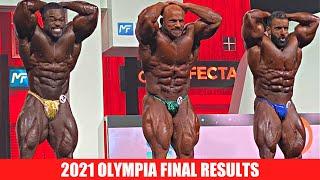 2021 Mr. Olympia Final Results