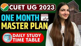 CUET 2023 One month Strategy  30 Days Timetable CUET CUCET Preparation 2023  Poorva Choudhary