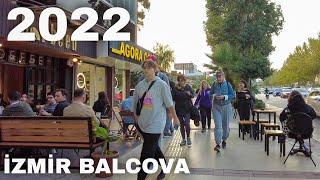 Izmir Walking Tour Balçova Streets  Turkey Travel 2022  4K UHD 60fps