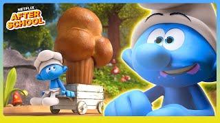 Smurf Soufflé SHOWDOWN  The Smurfs  Netflix After School