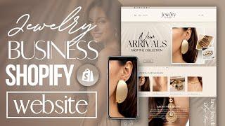 How To Make A Jewelry Shopify Shopify Website  Shopify Tutorial 2024