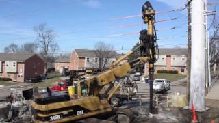Foundation Drill Rig Bayshore Systems LoDril DH60 Drilling Hard Rock