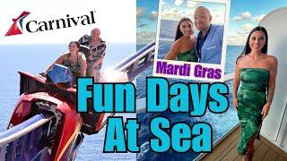 Carnival Mardi Gras Cruise  Days At Sea  Bolt Rollercoaster  Sea Day Brunch  Orlando April 2024