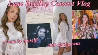 Going to the Lana Del Rey concert by myself Chit chat grwm concert review embroidering merch 