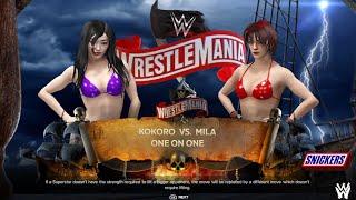 Dead or Alive DOA Ver. WWE 2K24 こころ vs ミラ KOKORO vs MILA Iron Girl Match