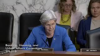 Warren Slams Powell for Inaction on Executive Compensation Calls for Rules to Protect U.S. Economy