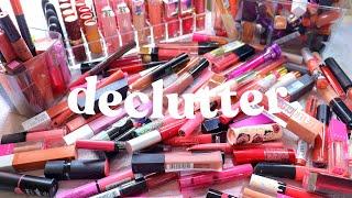 MASSIVE LIPSTICK DECLUTTER  MY ENTIRE LIP COLLECTION REVEAL