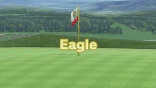 Wii Sports Club Golf - 219yd Eagle Shot Hole Lakeside 1 - Par 4