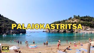 Green Island Walking Tour  Corfu Paleokastritsa Beach Walking Tour 4k     4K