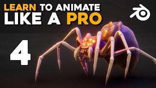 How To Animate ANY Creature With Legs in Blender in 4 EASY steps - Spider Walk - Tutorial Part 4