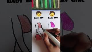 check out Video Description color pen link..Belly Shape During Pregnancy #shorts #babygirl #babyboy