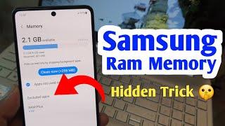 Samsung Ram memory all settings  Samsung ram setting