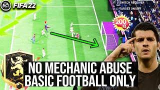 How To Win With BASIC FOOTBALL No Skill Moves No Shot Cancel No Mechanic Abusing No BS - FIFA 22