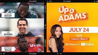 Up & Adams Show with Kay Adams  LeSean McCoy Joe Schoen & Patrick Willis  Thursday July 25 2024