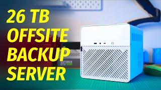 Building a 26TB Offsite Backup Server ft. Tailscale