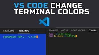 How to Change VS Code Terminal Color