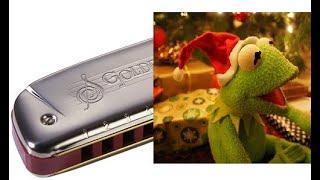 Harmonica Lesson key C. Kermit the frog dancing christmas. Jaques Raupé x Felix Harrer- 3 Haselnüsse