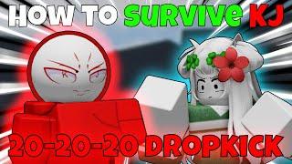 How To Survive KJs 20-20-20 Dropkick in The Strongest Battlegrounds With EVERY Character