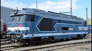 Démarrage de la Locomotive Diesel SNCF BB 67493 REE - Train Modélisme Miniature HO