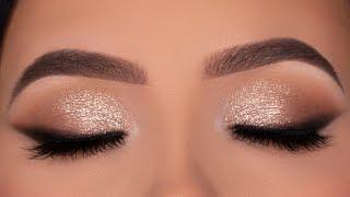 Soft Glitter Eye Makeup for Wedding  Party  Special Occasion
