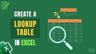 How to Create Lookup Table in Excel