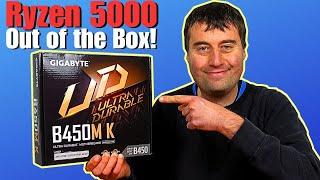 Gigabyte B450M K Motherboard Unboxing - Ryzen 5000 Out the Box