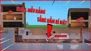 TROLL MỀU BẰNG CĂN HẦM BÍ MẬT TRONG NHÀ AN TOÀN*CĂN HẦM BÍ MẬT BẰNG ĐÁ ĐỎ TRONG MINECRAFT*MINECRAFT